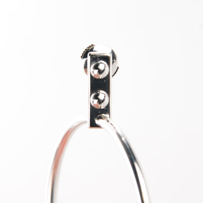 Louis Vuitton 18K White Gold Emprise Hoop Earrings 2 of 4