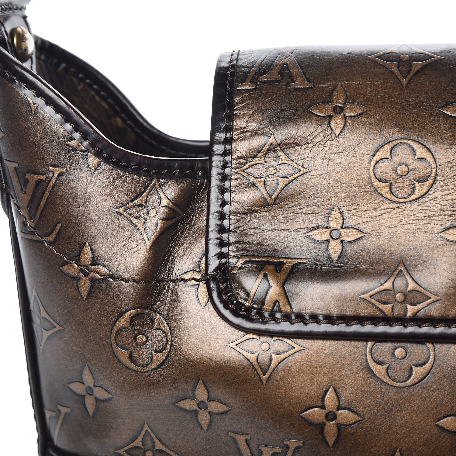 Louis Vuitton Monogram Embossed Sergent PM Bronze 13 of 15