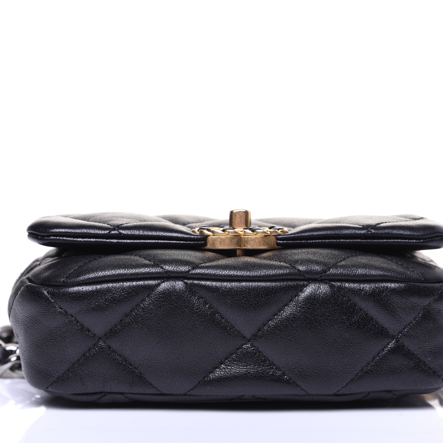 Chanel Lambskin Quilted 19 Waist Bag Black 11 of 13