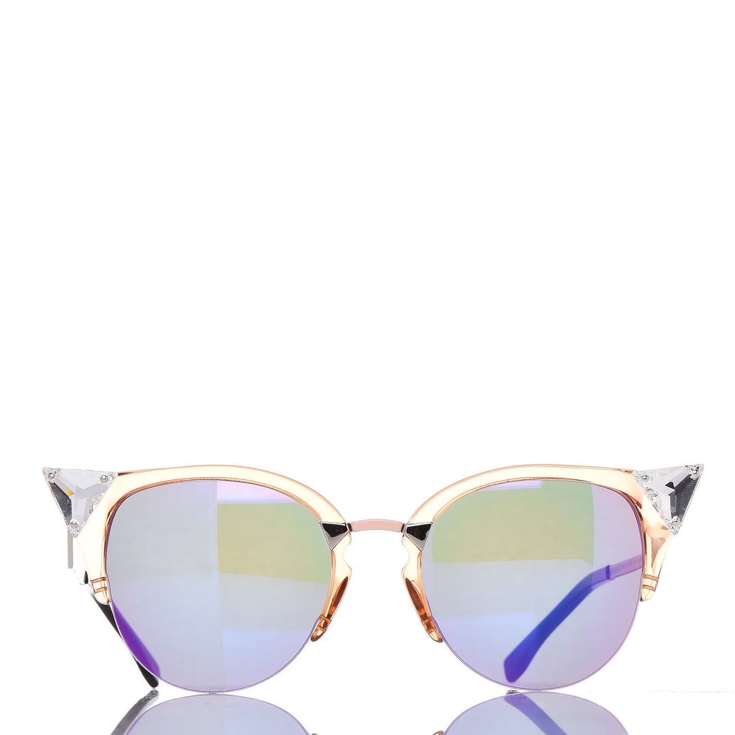 Iridia Cat Eye Sunglasses FF 0041/S Translucent Peach