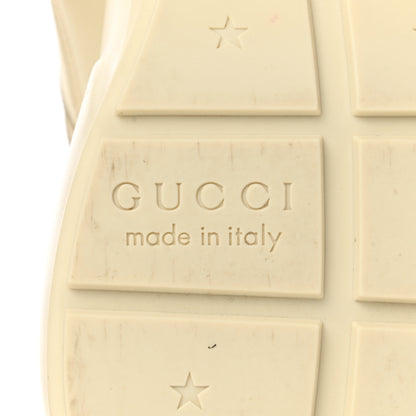 Gucci Calfskin Logo Womens Rhyton Sneakers 39.5 Ivory 6 of 11
