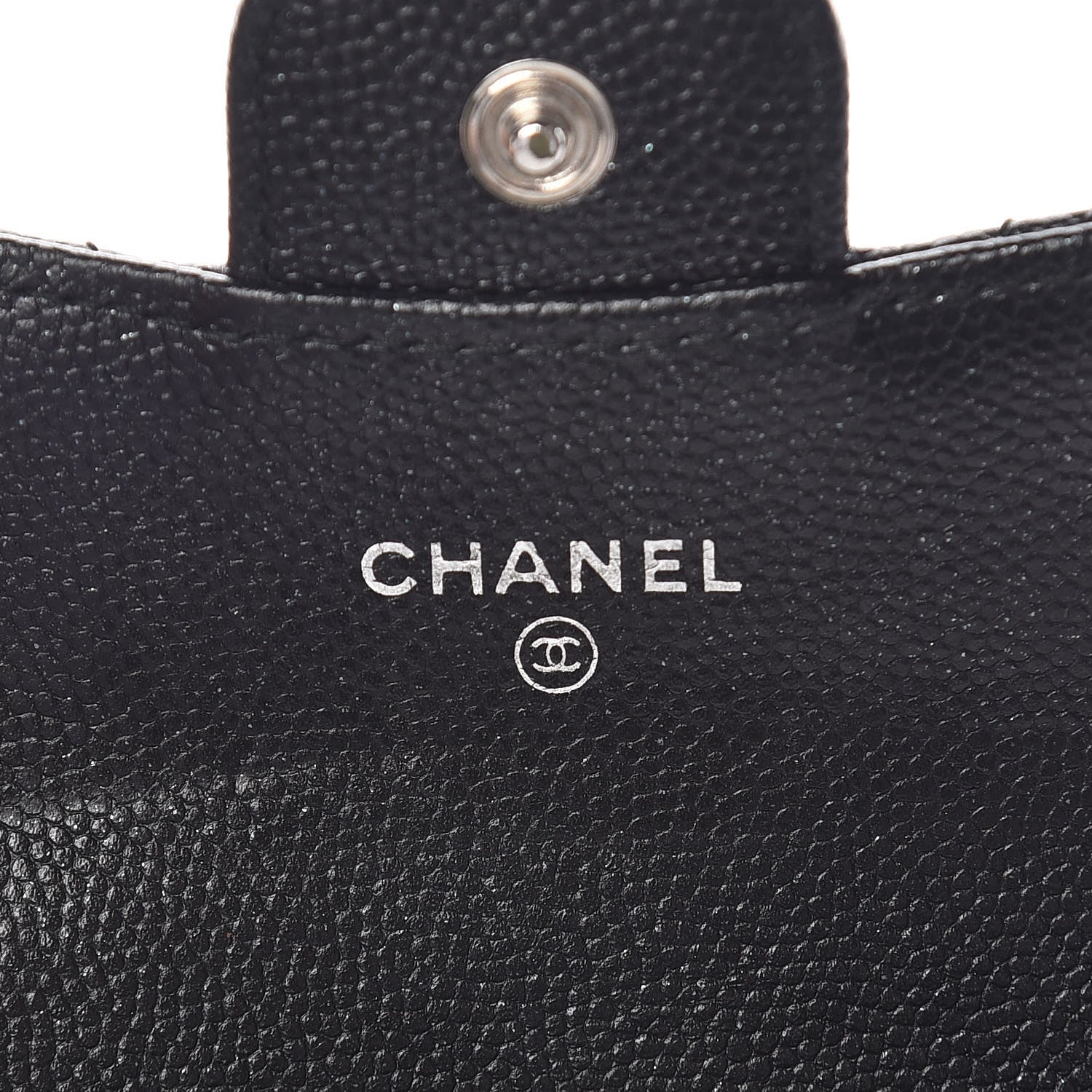 Chanel Caviar Quilted Flap Card Holder Wallet Black 7 of 12