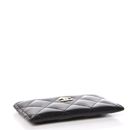 Chanel Lambskin Quilted Card Holder Black 4 of 13