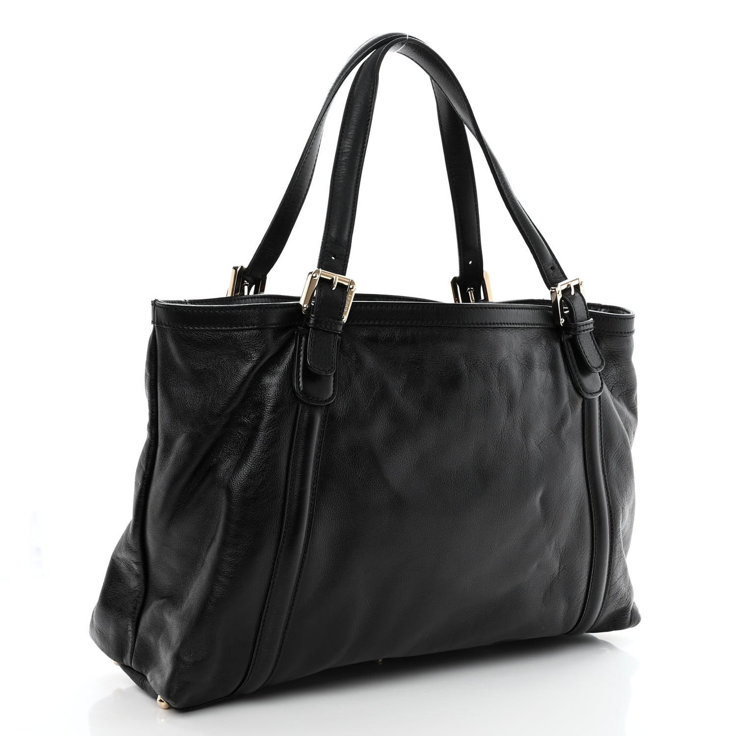 Calfskin Medium Britt Tote Black