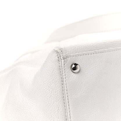 Chanel Calfskin Cerf Executive Shopper Tote White 23 of 24