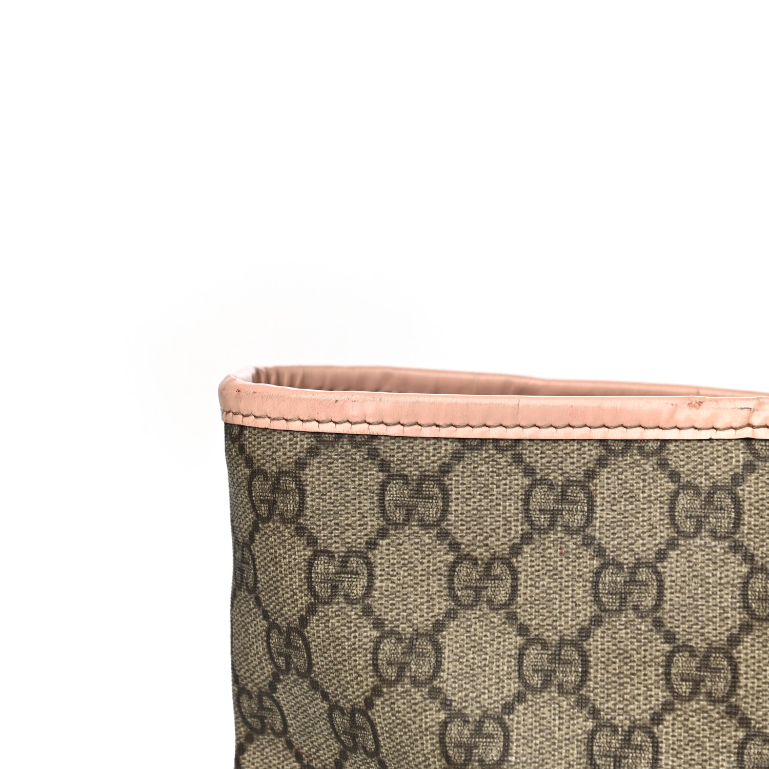 Gucci GG Supreme Monogram Medium Zippered Shopping Tote Pink 13 of 16