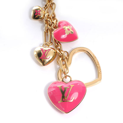 Louis Vuitton Coeurs Heart Bag Charm Key Holder Pink 3 of 4