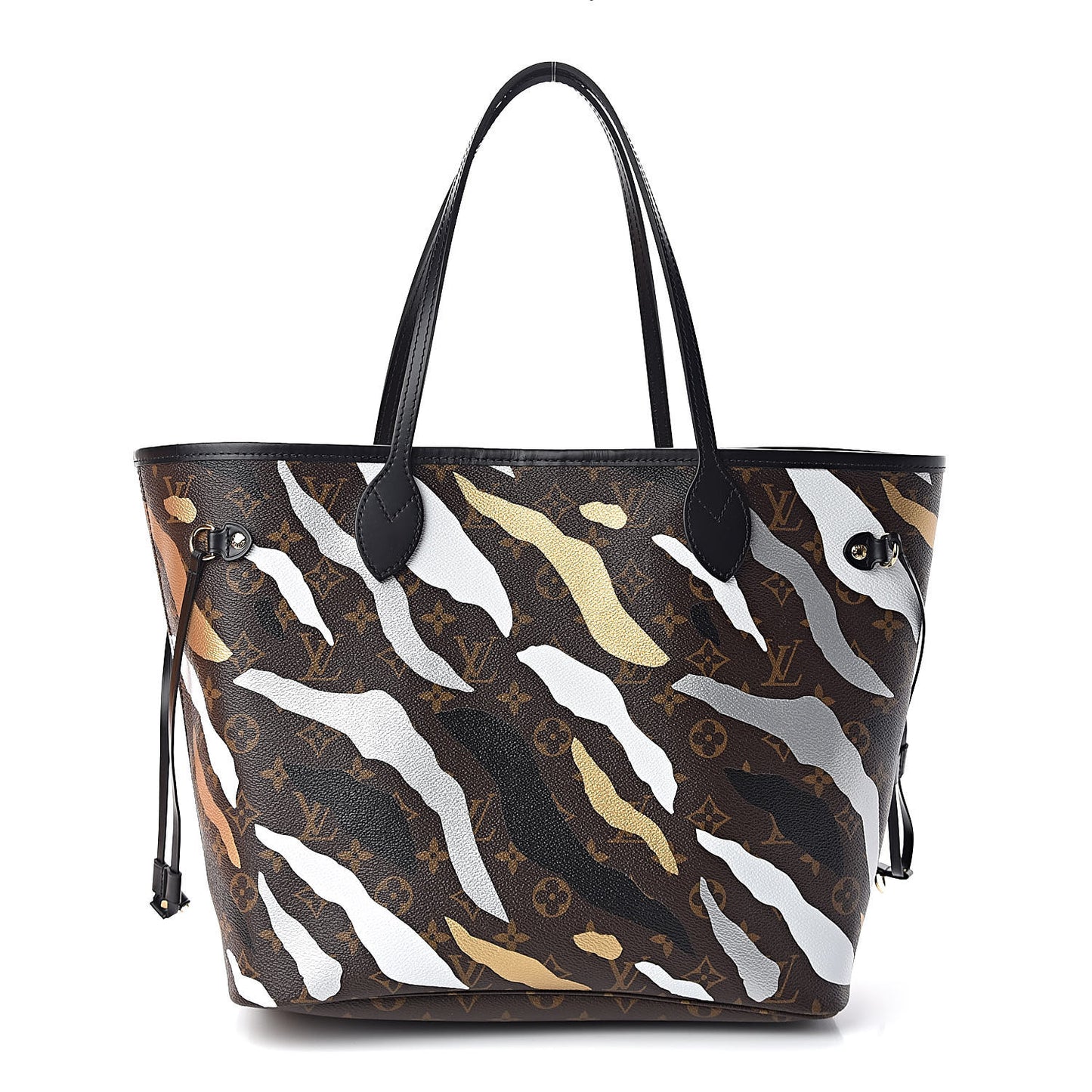 X LOL Monogram Neverfull MM Gold Silver