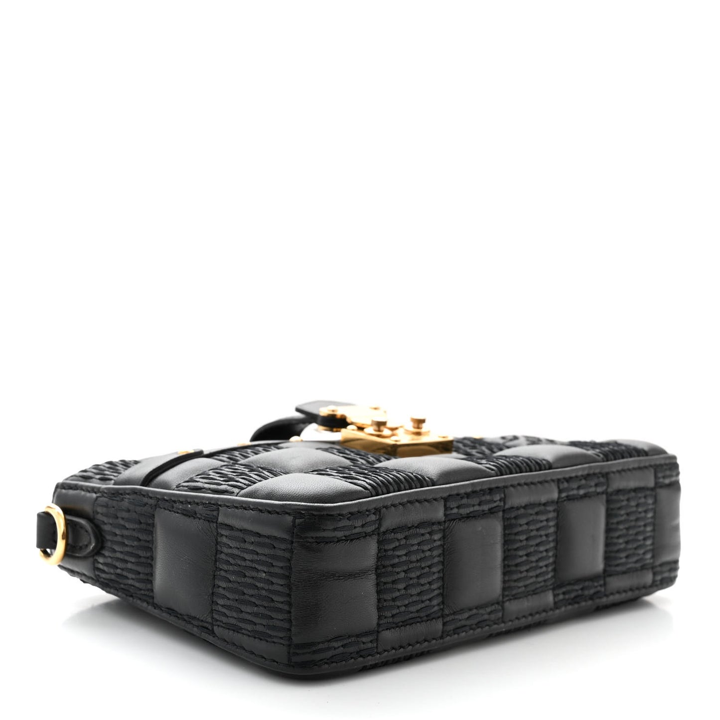 LOUIS VUITTON Damier Quilt Lambskin Troca Pochette Black
