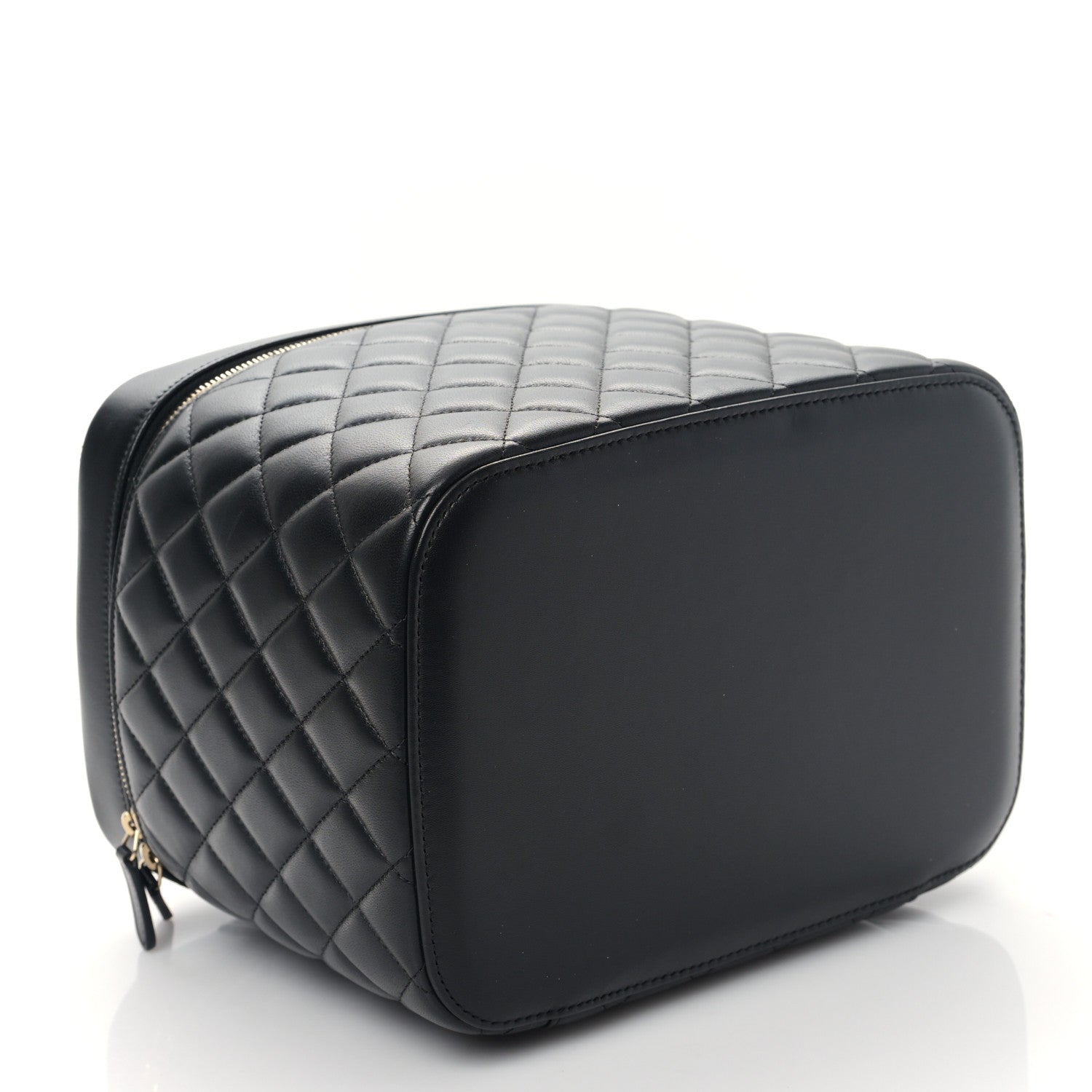 Chanel Lambskin Quilted Large Vanity Pouch Black 4 of 9