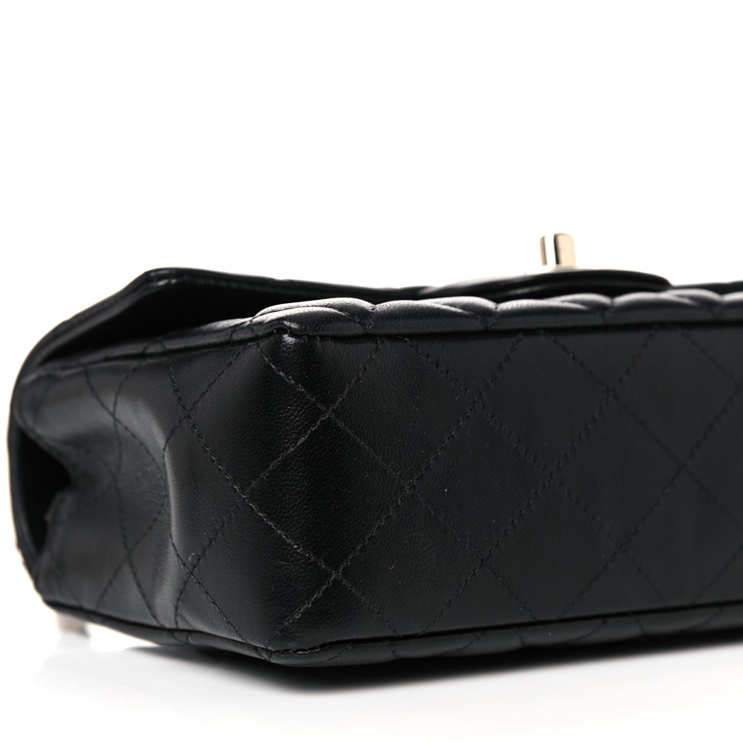 Chanel Lambskin Quilted Mini Rectangular Flap Black 7 of 10