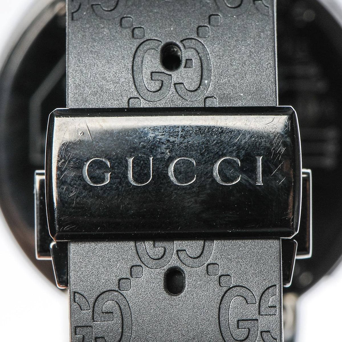 Gucci Stainless Steel Rubber 45mm Digital I-Gucci Web Watch Black 6 of 6