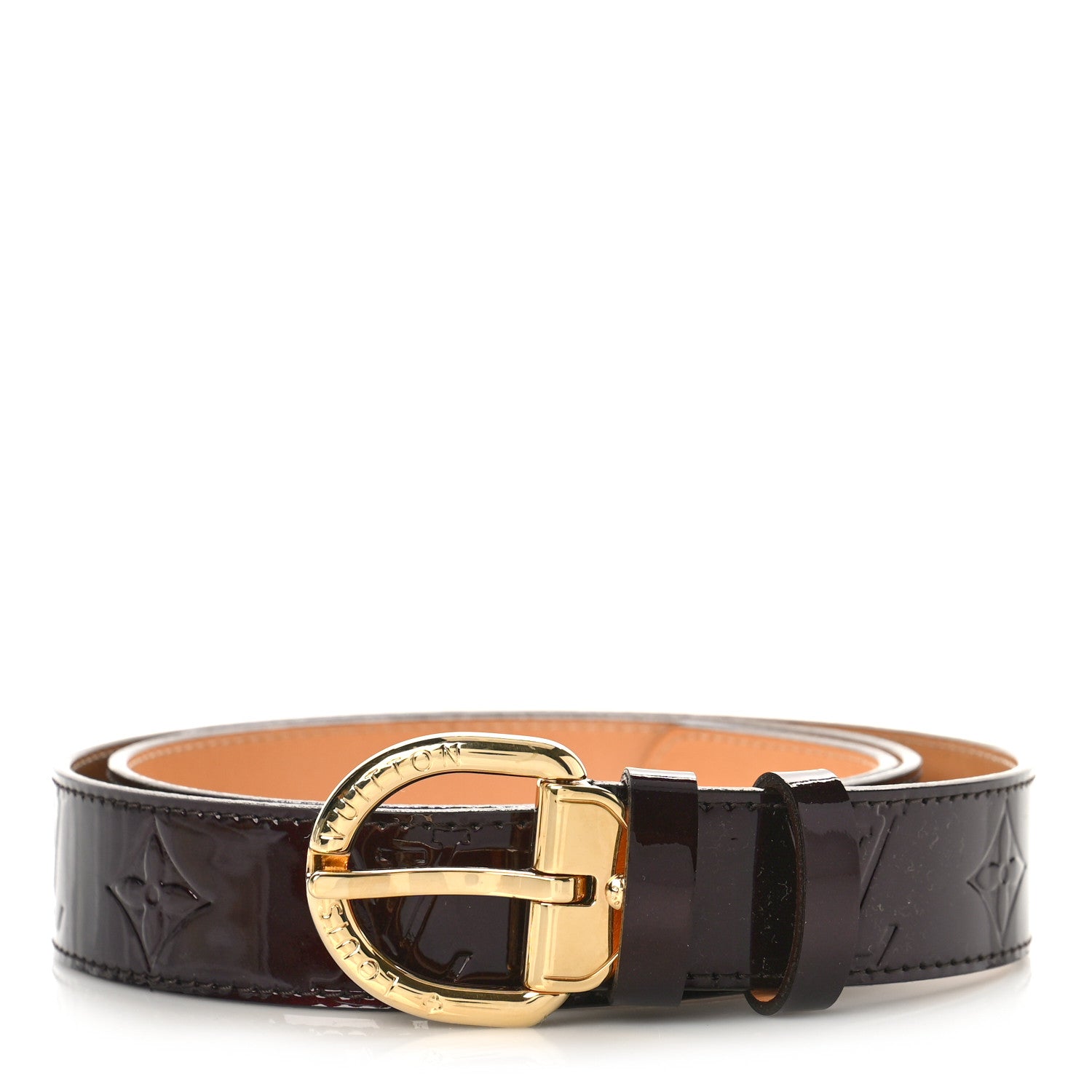 Louis Vuitton Vernis Ceinture 30mm Belt 90 36 Amarante 1 of 5