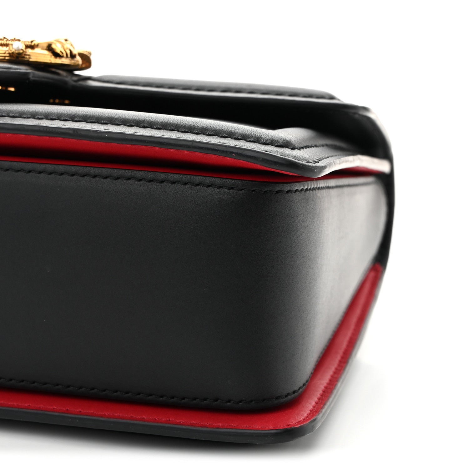 Dolce & Gabbana Smooth Calfskin Small DG Amore Top Handle Bag Black 9 of 9