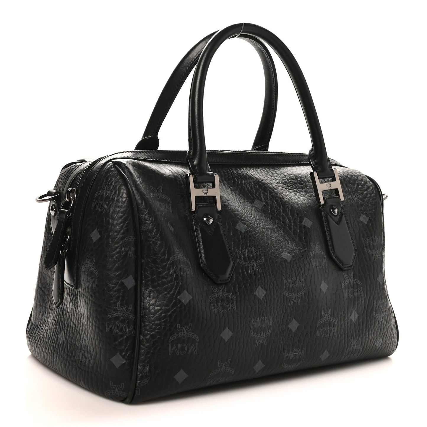 Visetos Heritage Medium Boston Bag Black