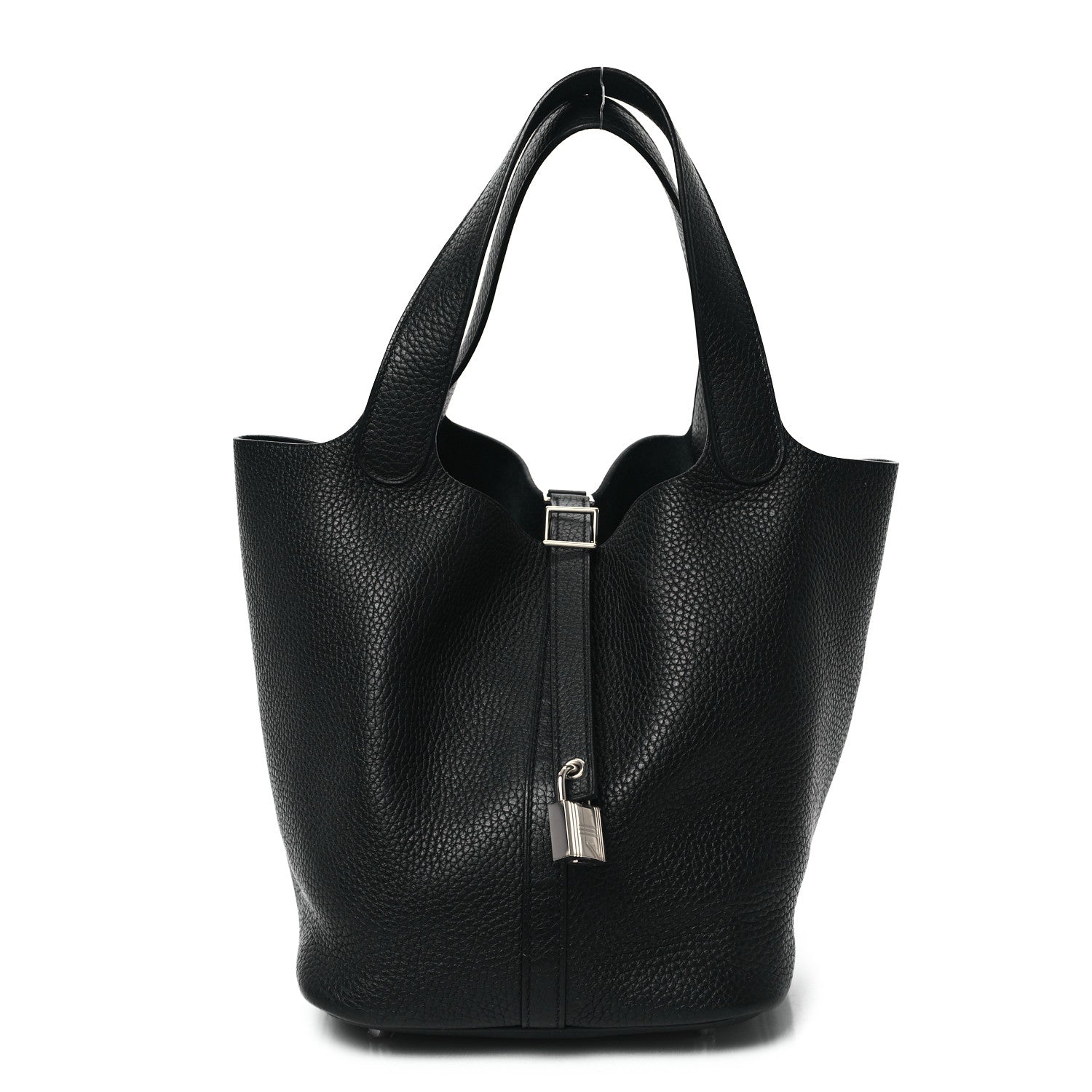 Hermes Taurillon Clemence Picotin Lock 22 MM Black 1 of 10