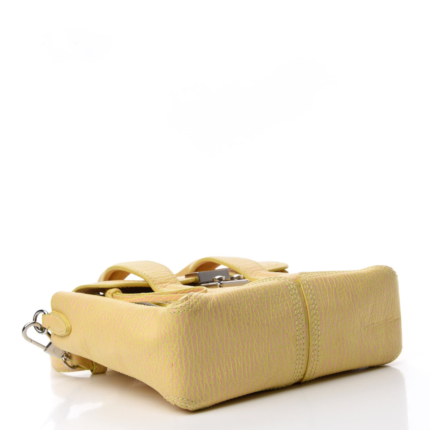 3.1 Phillip Lim Shark Embossed Textured Calfskin Mini Pashli Satchel Mimosa Petal 4 of 20