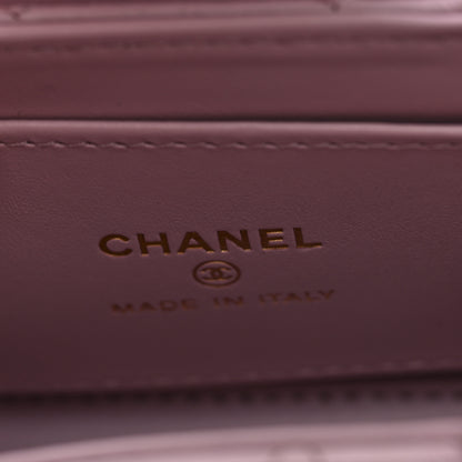 Chanel Shiny Aged Calfskin Quilted Mini Nano Kelly Shopper Light Pink 6 of 10