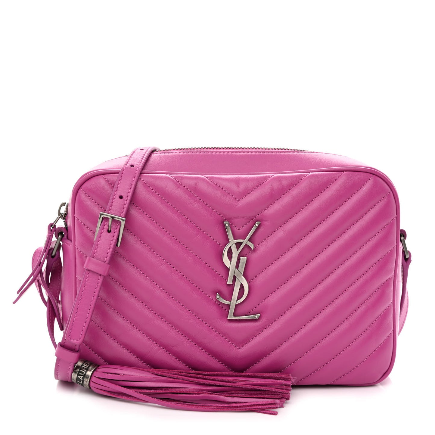 Calfskin Matelasse Monogram Lou Camera Bag Electric Fuchsia