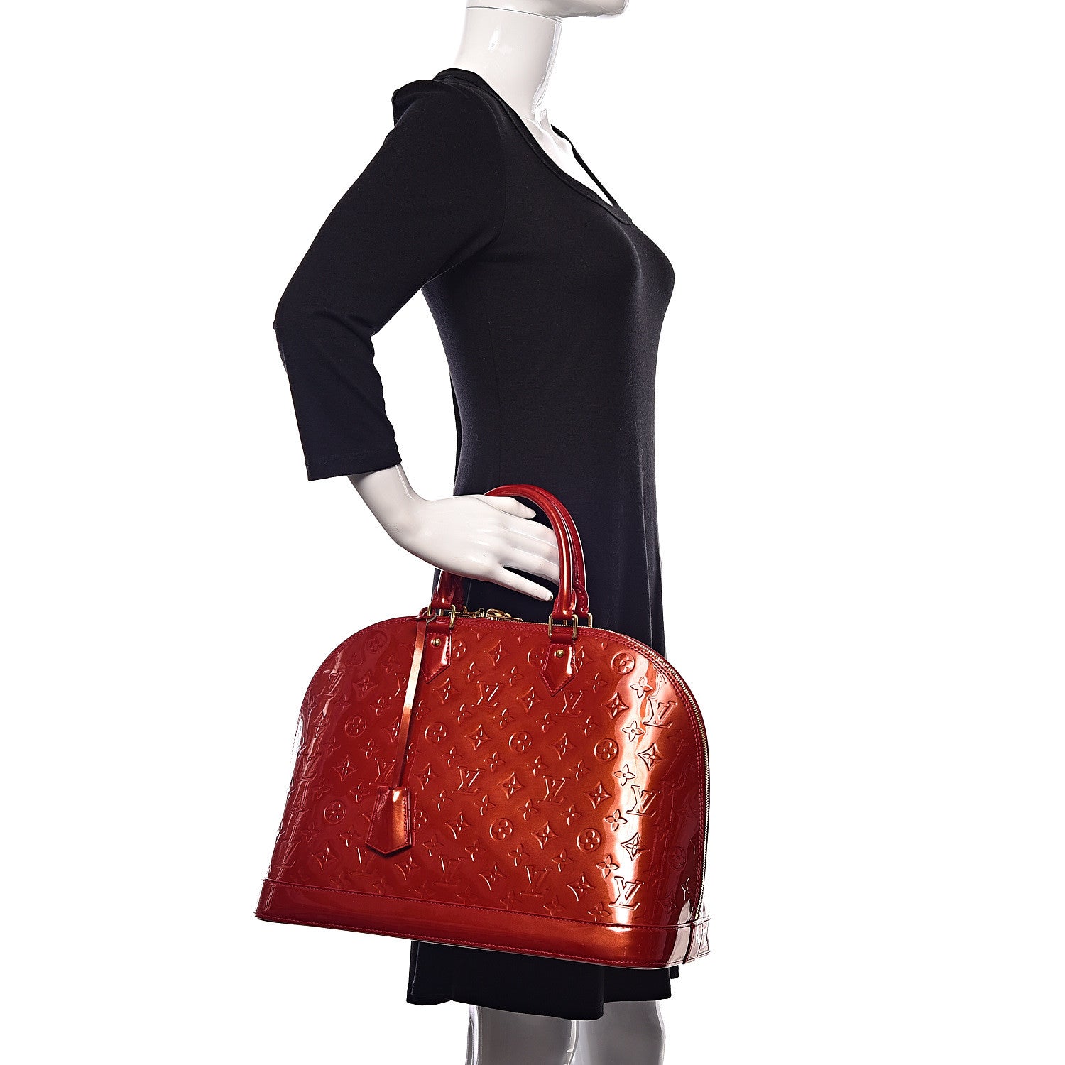 Louis Vuitton Vernis Alma GM Pomme D'Amour 2 of 12