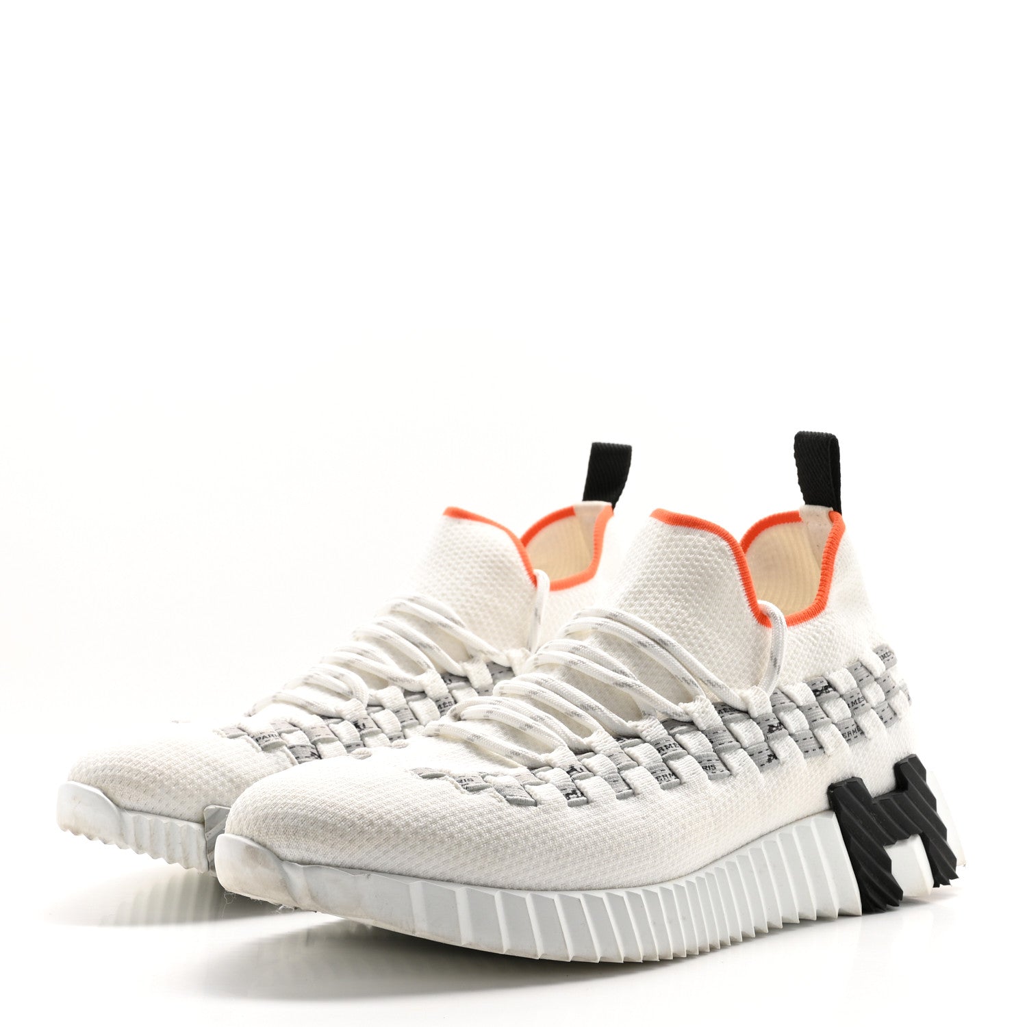 Hermes Flex Maille Bolduc Sneakers 36.5 White 3 of 13