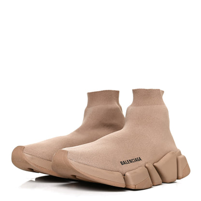 Balenciaga Technical 3D Recycled Knit Womens Speed 2.0 Sneakers 40 Monocolor Beige 3 of 9