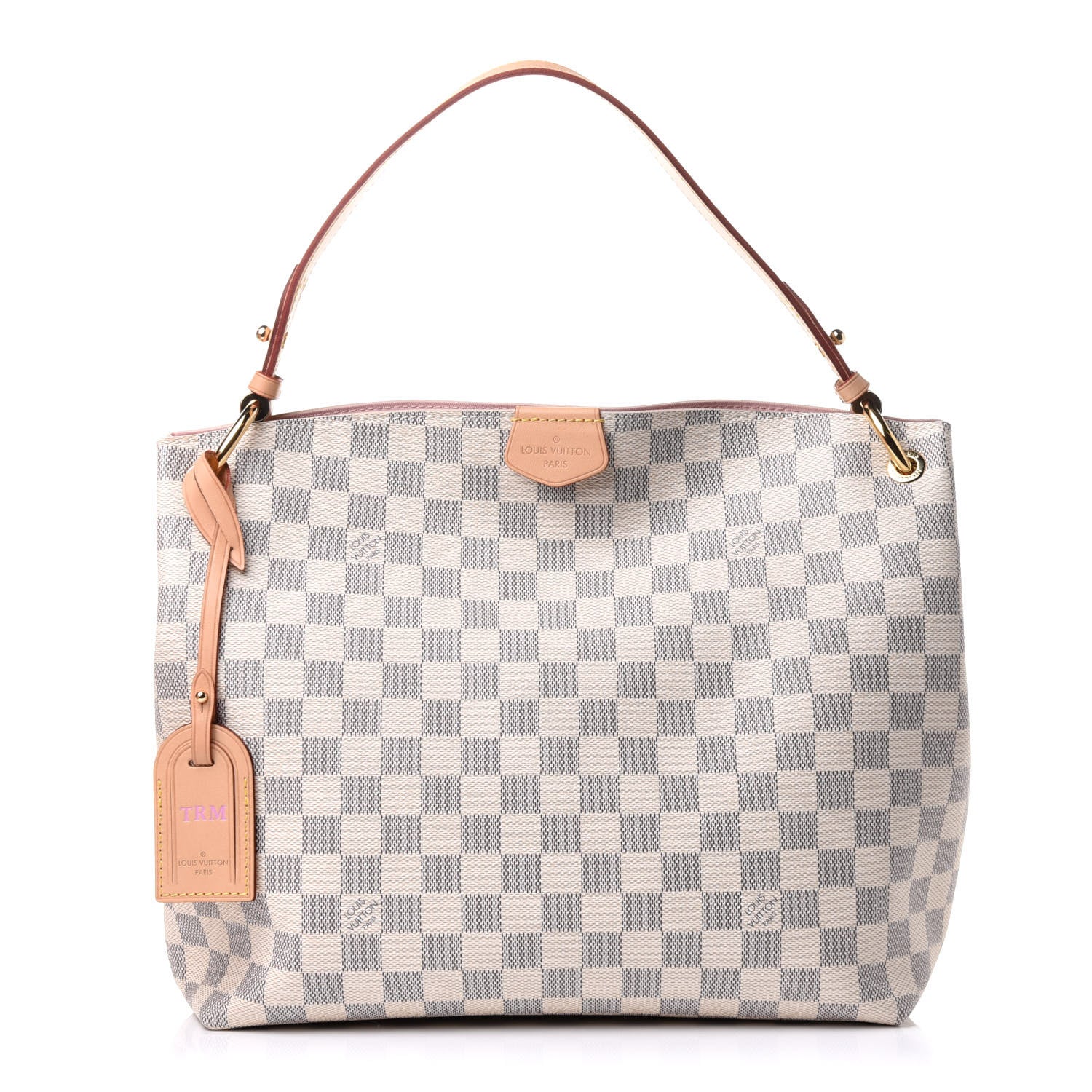 Louis Vuitton Damier Azur Graceful PM Rose Ballerine 1 of 13