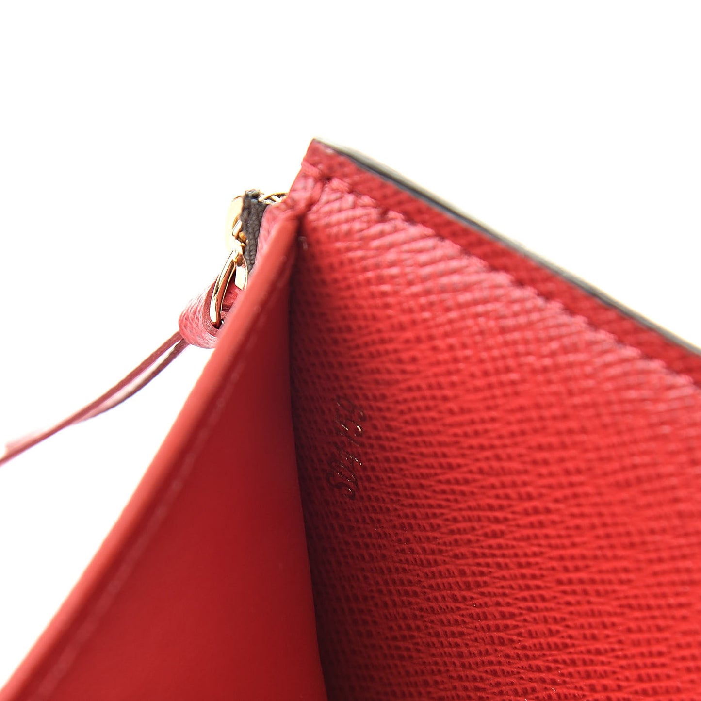 Damier Ebene Victorine Wallet Cherry