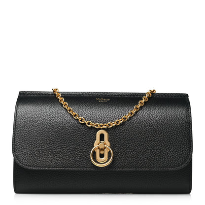 Mulberry Small Classic Grain Amberley Convertible Clutch Black 1 of 9