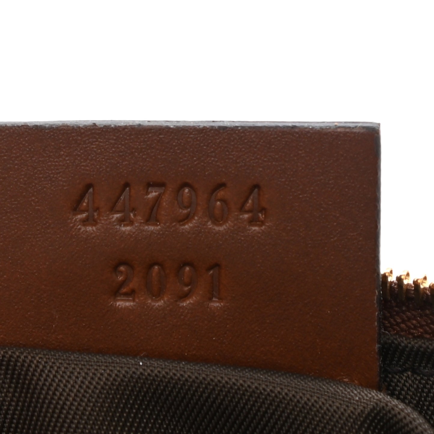 GG Supreme Monogram Key Case Brown