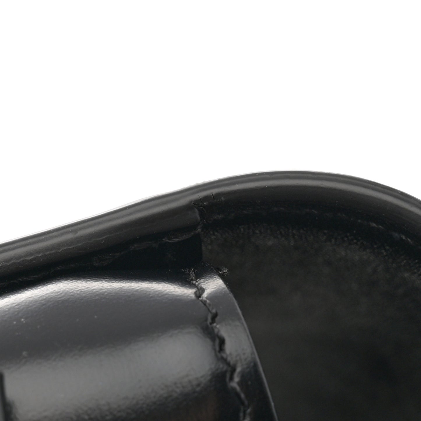 Shiny Calfskin Medium Triomphe Black