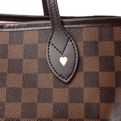 Louis Vuitton Damier Ebene Neo Neverfull MM Rose Ballerine 12 of 13