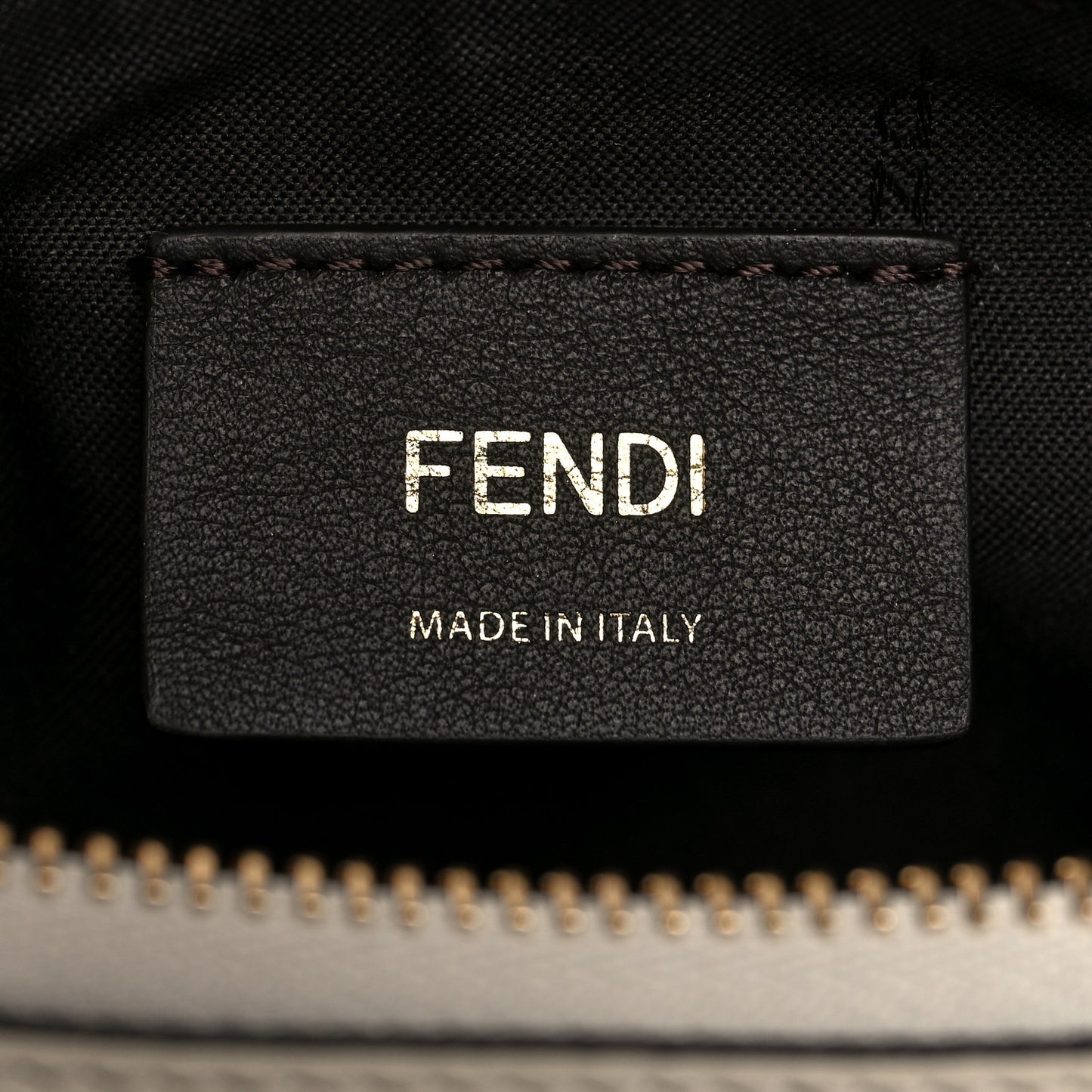 Vitello Grace Matte Small Fendigraphy Hobo Bag White Ice