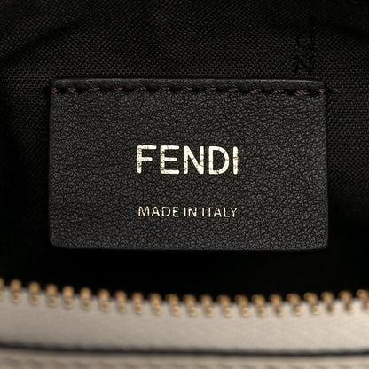 Fendi Vitello Grace Matte Small Fendigraphy Hobo Bag White Ice 5 of 9