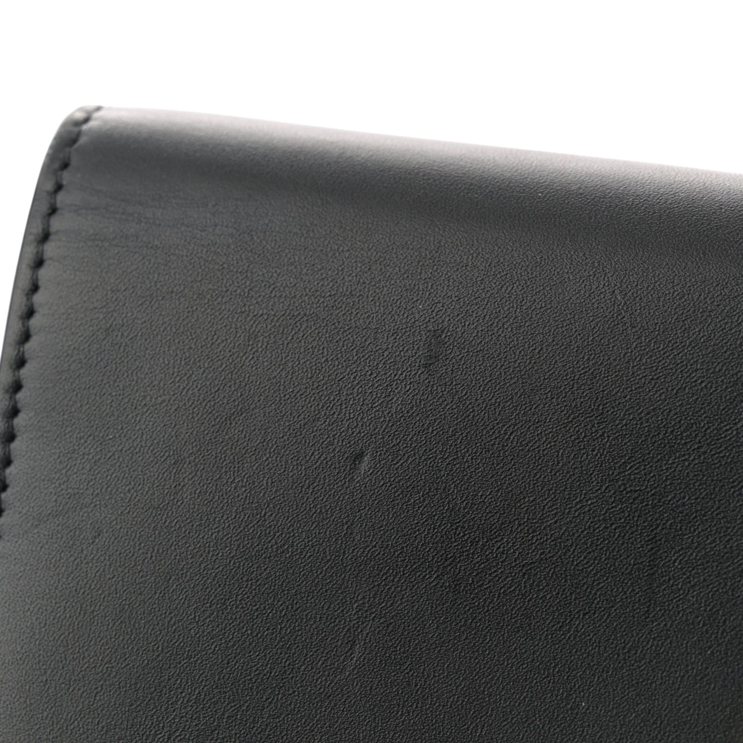 Smooth Calfskin Classic Monogram Kate Tassel Chain Wallet Black