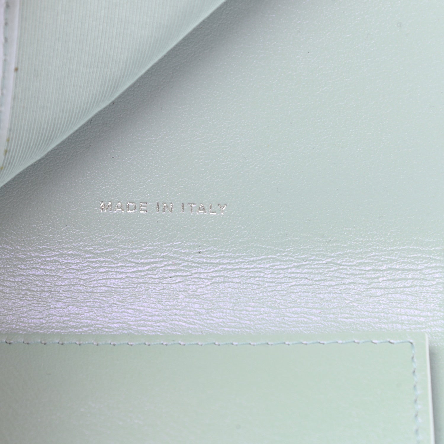 Chanel Iridescent Calfskin Quilted Compact Flap Wallet Light Blue 7 of 10