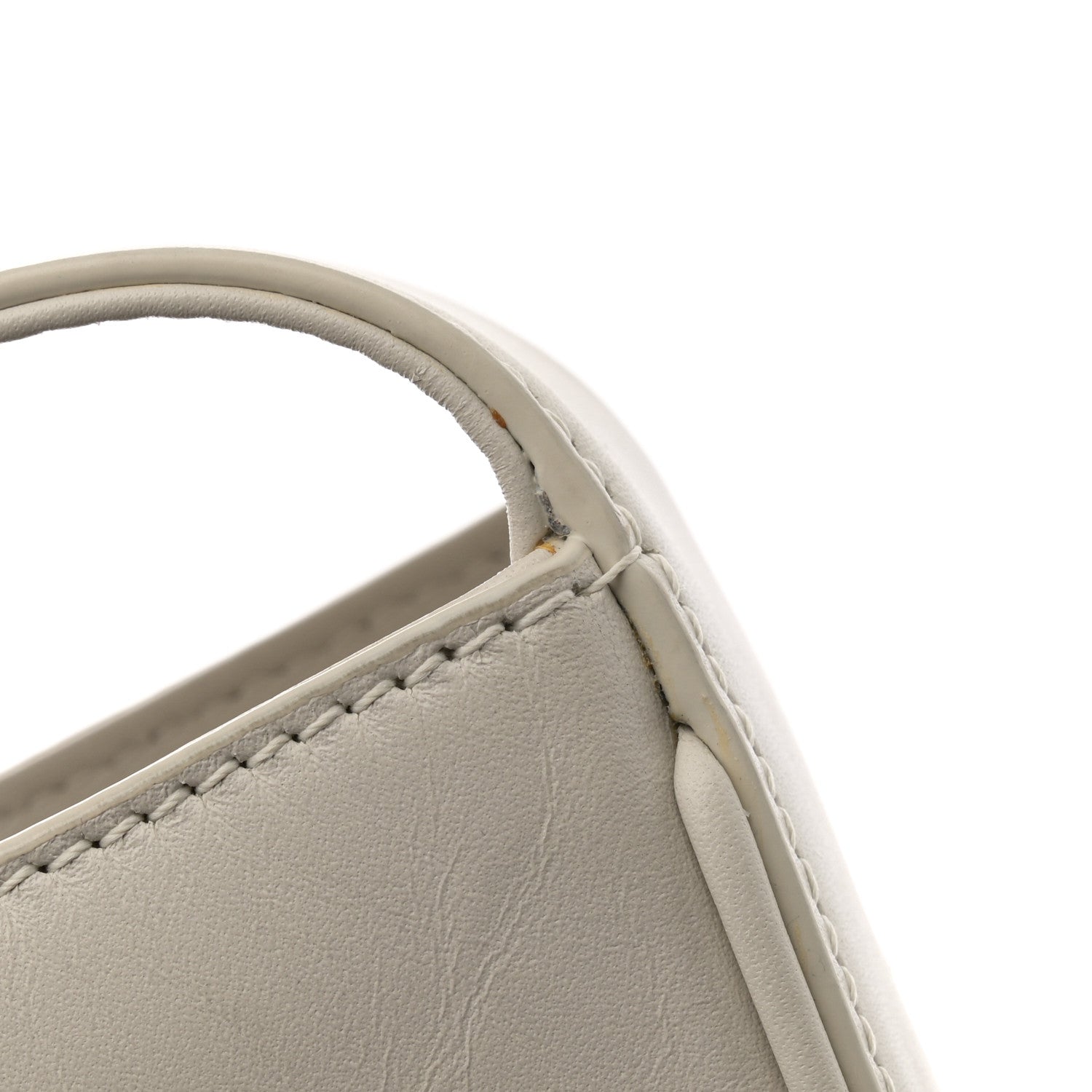 Saint Laurent Smooth Calfskin Le 5 A 7 Hobo Blanc Vintage 14 of 15