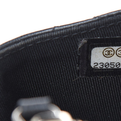 Chanel Lambskin Quilted Zip Card Holder Black 8 of 14