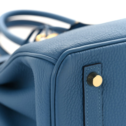 Hermes Togo Birkin 30 Bleu Azur 8 of 12