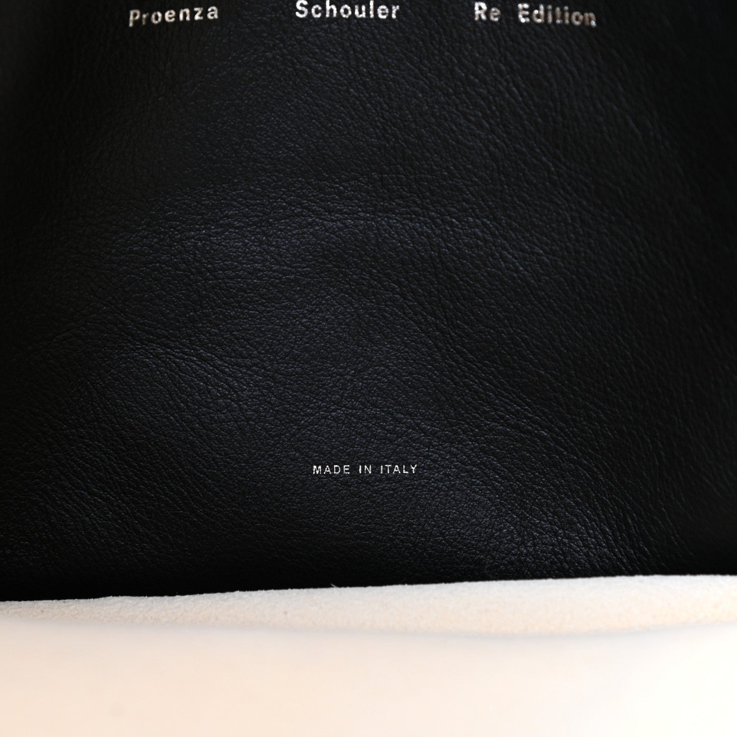 Proenza Schouler Grained Calfskin Large Tie Dye Tote Black White 6 of 10