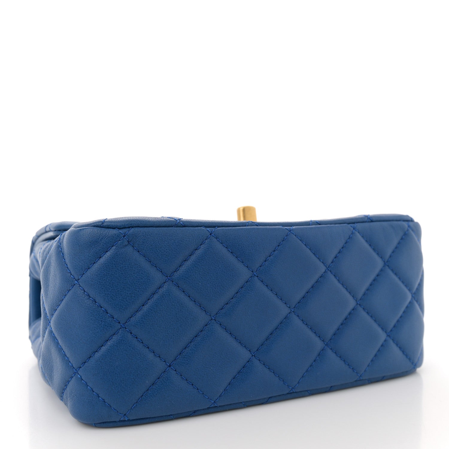 Chanel Lambskin Quilted Mini Pearl Crush Flap Blue 4 of 11