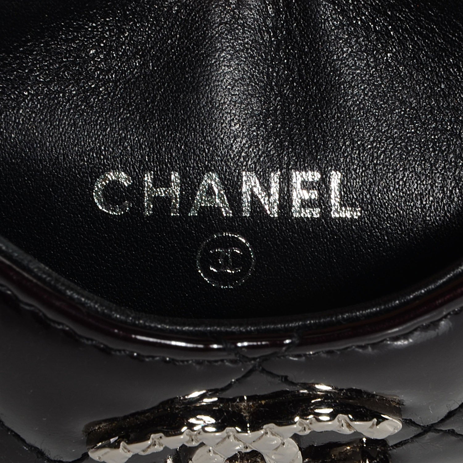 Chanel Patent Quilted Brilliant iPhone 4 Case Black 6 of 8