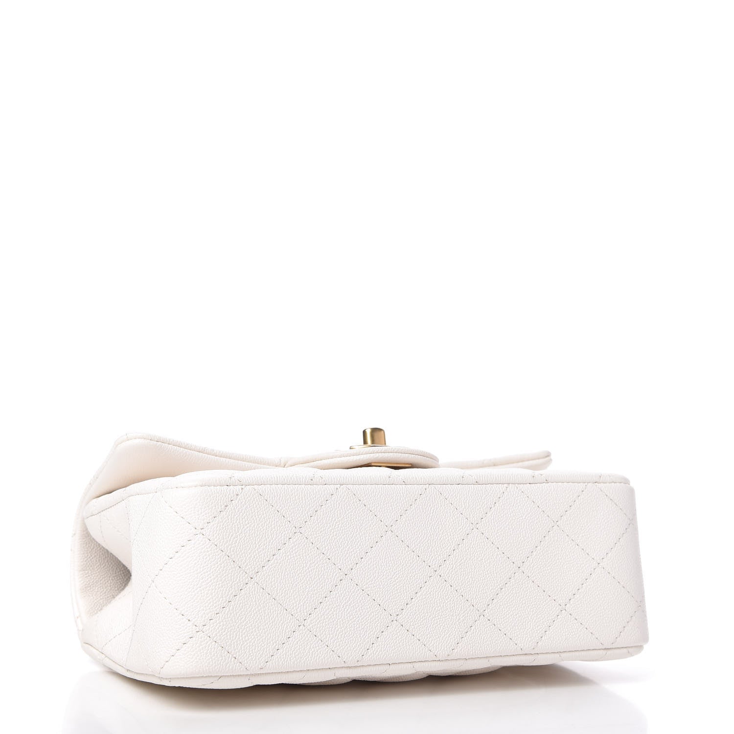 Chanel Caviar Quilted Mini Top Handle Rectangular Flap White 4 of 11