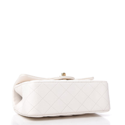 Chanel Caviar Quilted Mini Top Handle Rectangular Flap White 4 of 11