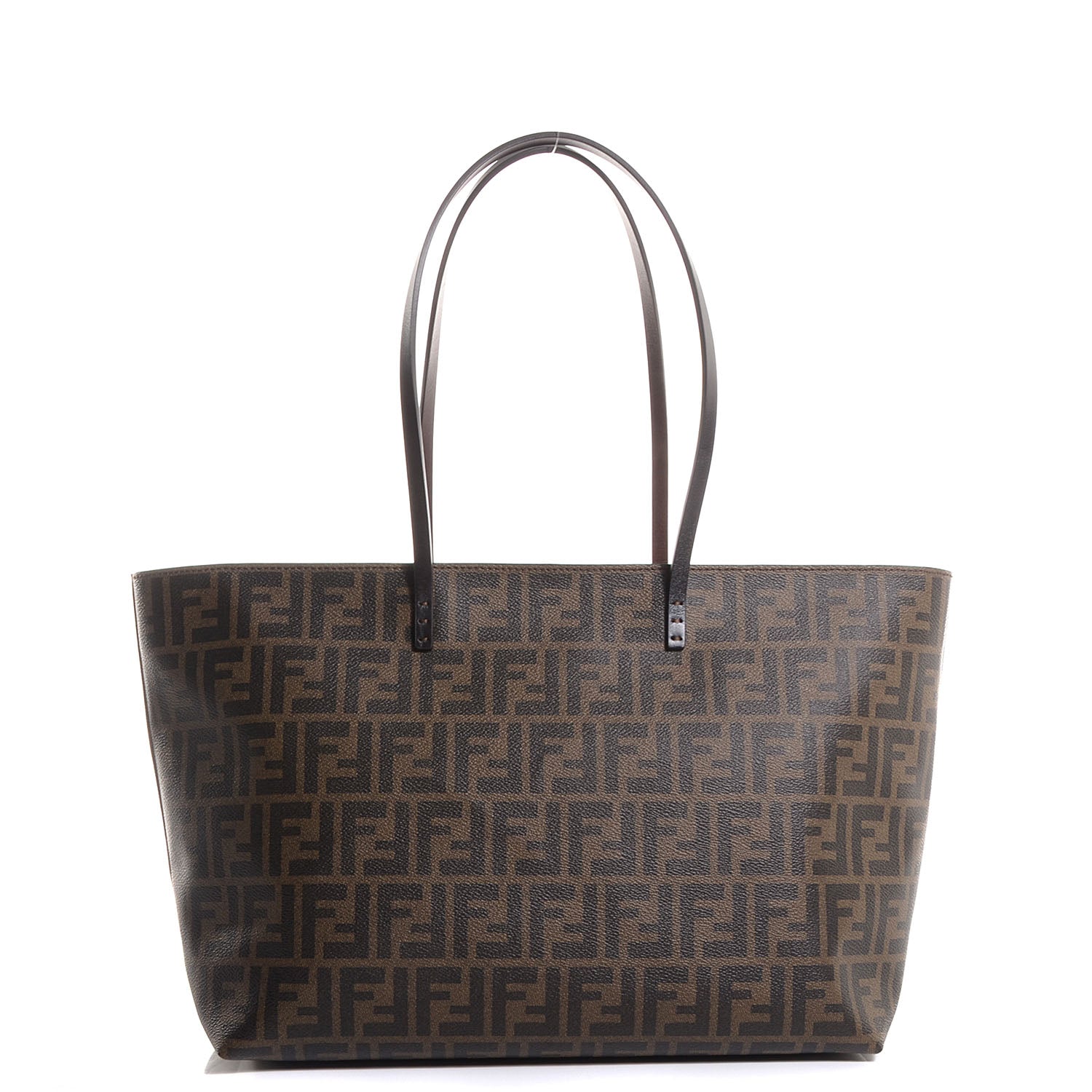 Fendi Zucca Spalmati Small Roll Tote Tobacco Moro 1 of 9
