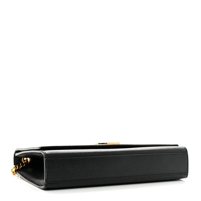 Saint Laurent Grain De Poudre Medium Classic Monogram Kate Satchel Black 4 of 13