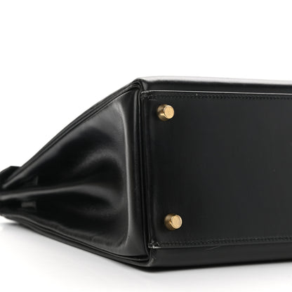 Hermes Box Kelly Retourne 32 Black 9 of 11