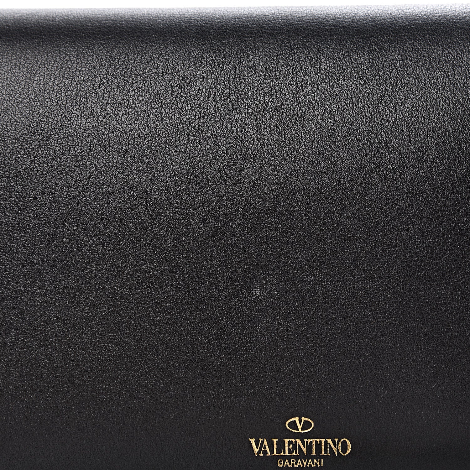 Valentino Garavani Vitello Small Rockstud Flap Wallet on Chain Black 10 of 11