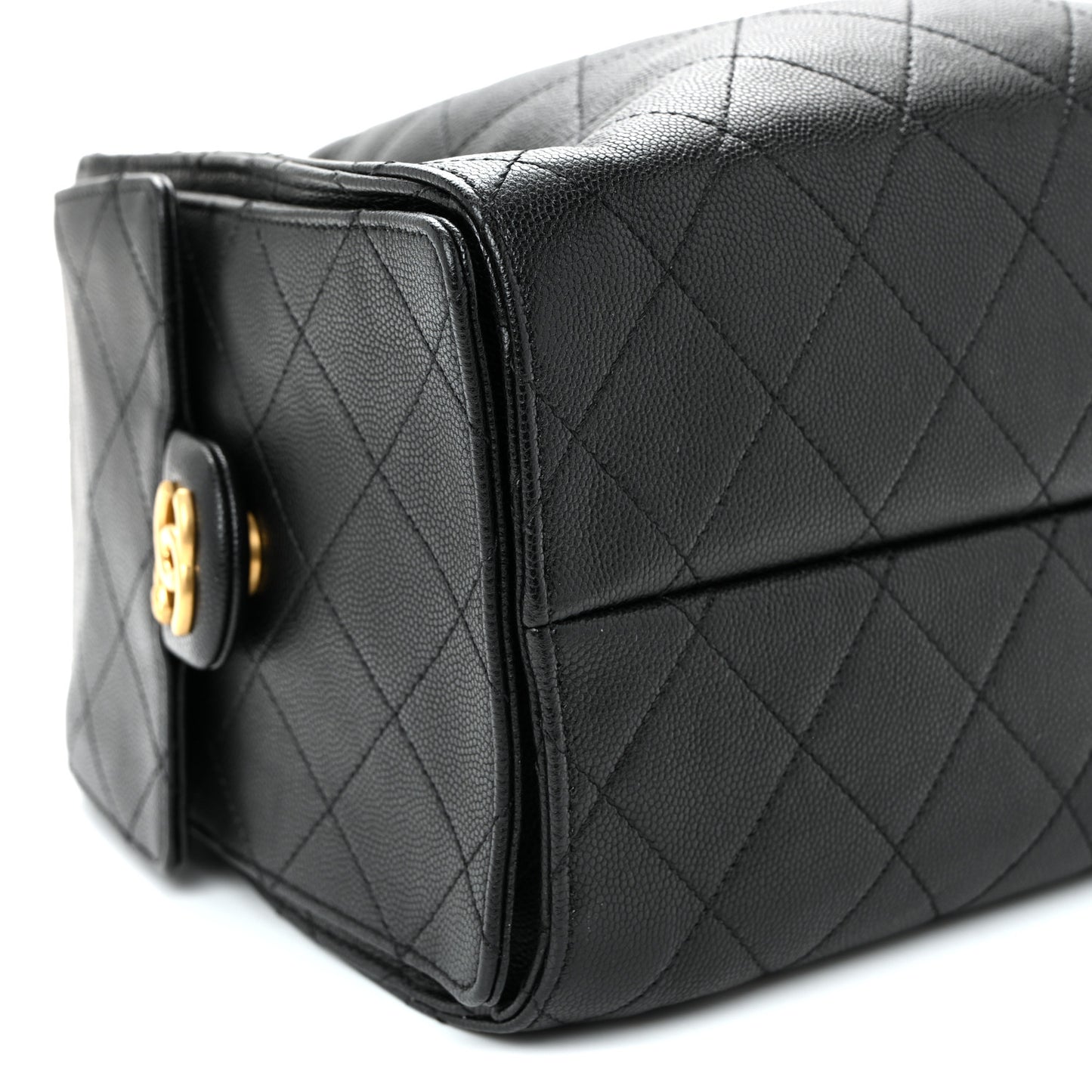 Caviar Quilted Small Chanel 25 Handbag Black