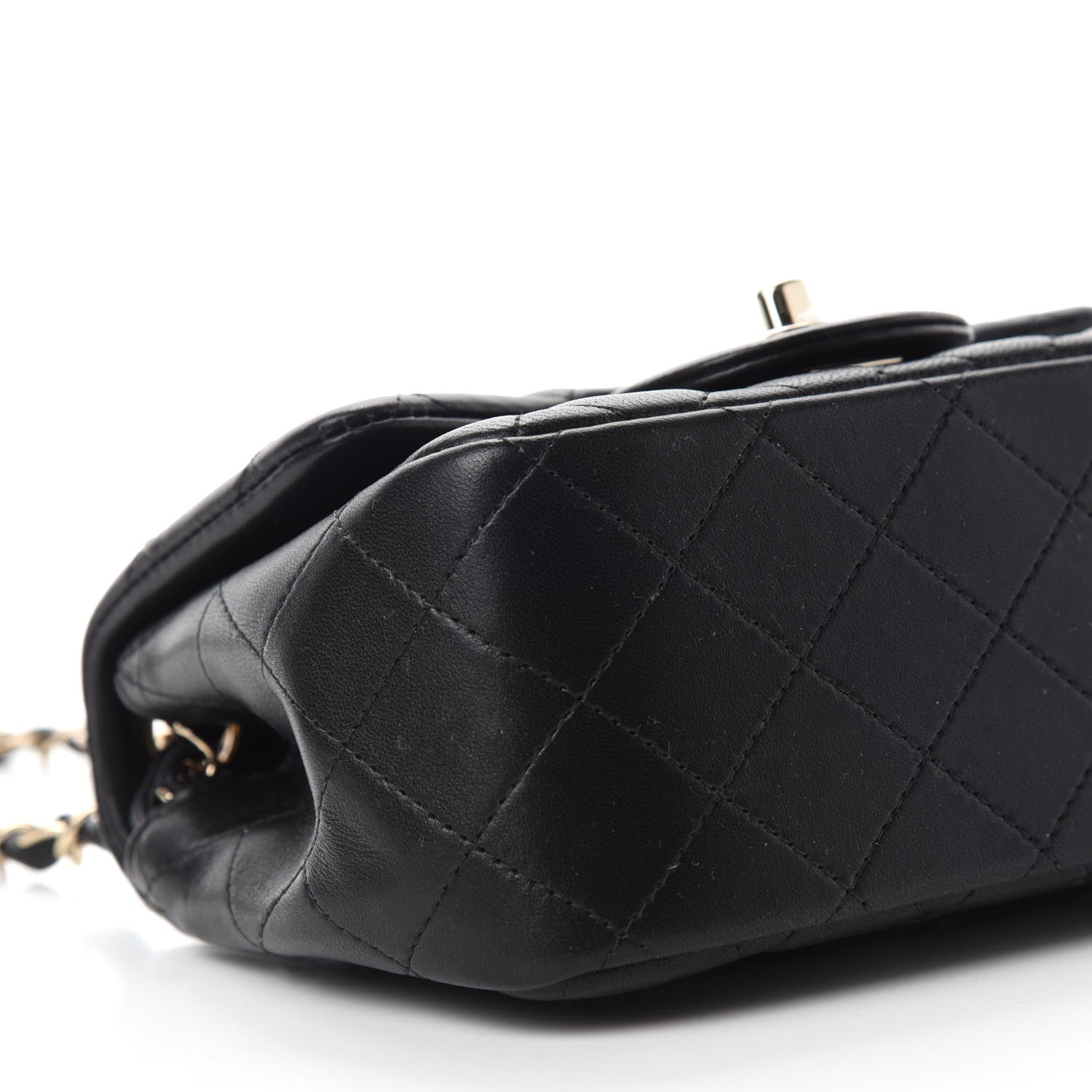 Chanel Lambskin Quilted Mini Square Flap Black 6 of 11